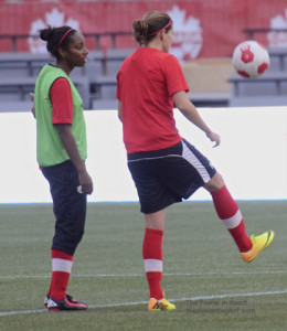 Canadian Women's National Soccer Team_practice The Power in Sport Nov 22 2013 (6)