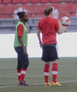 Canadian Women's National Soccer Team_practice The Power in Sport Nov 22 2013 (8)