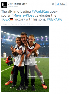 miroslav klose celebrates _world Cup Jul 2014